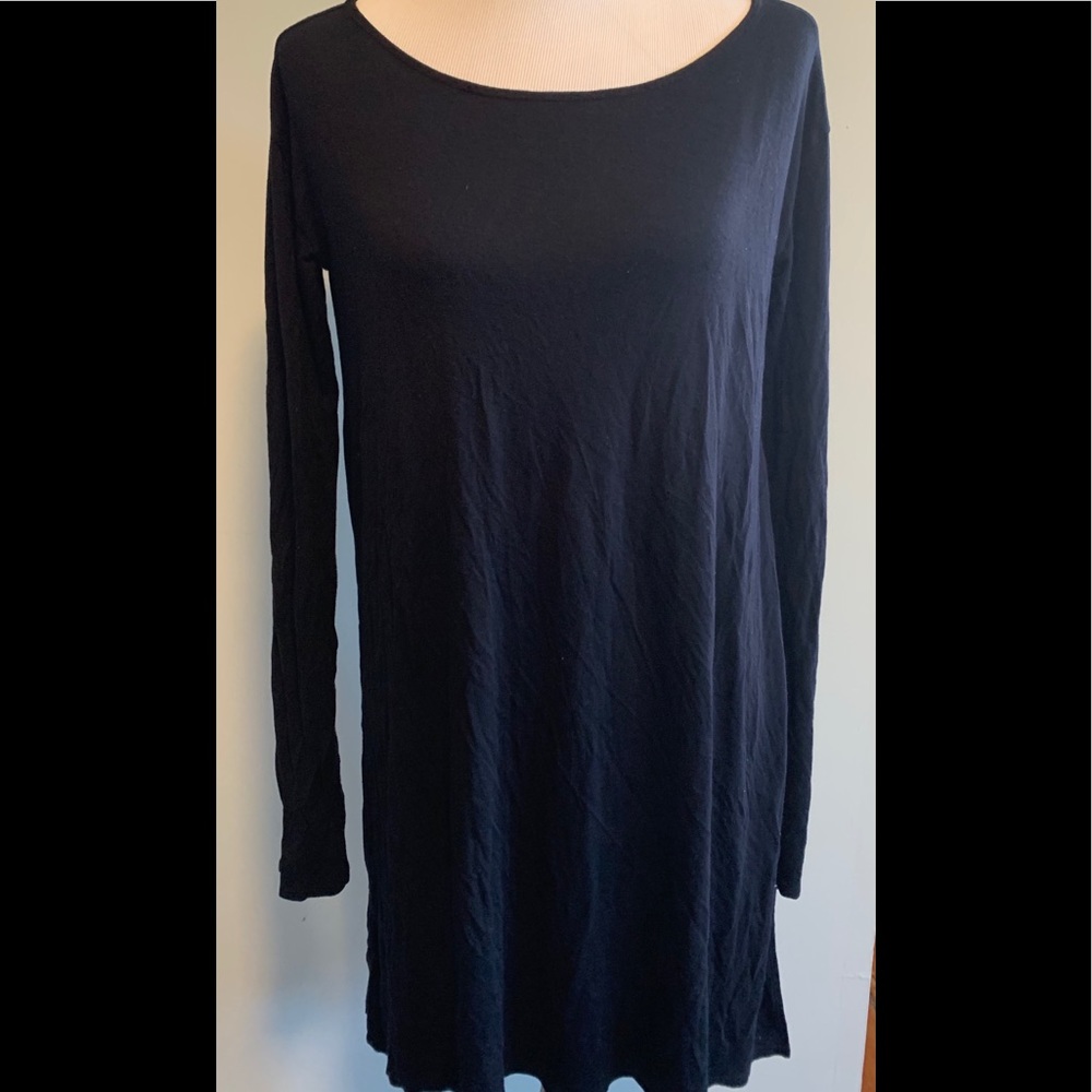Calypso Long Black Tunic Top